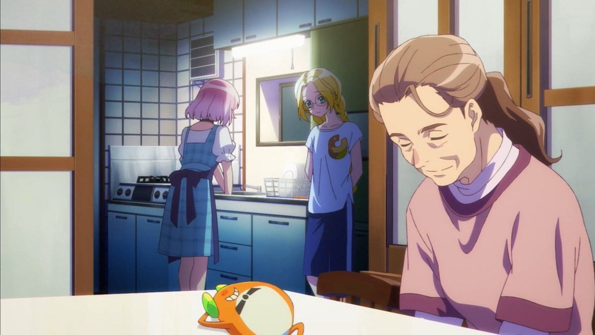 Yuina, Choco and Choco's grandmother (Image via Sunrise)